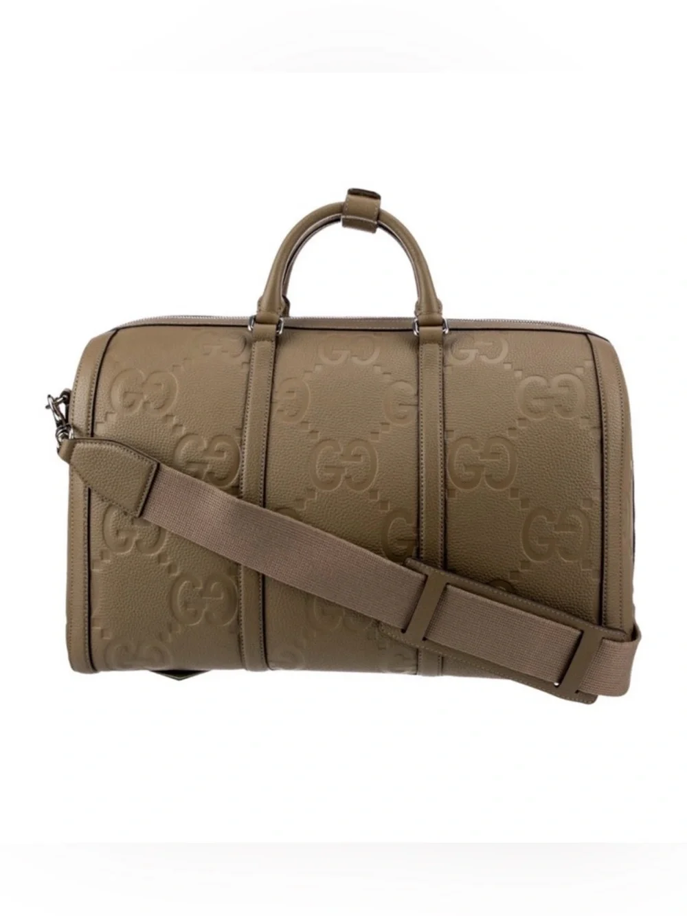 GUCCI Jumbo GG Taupe Duffle Bag - Picture 4 of 7